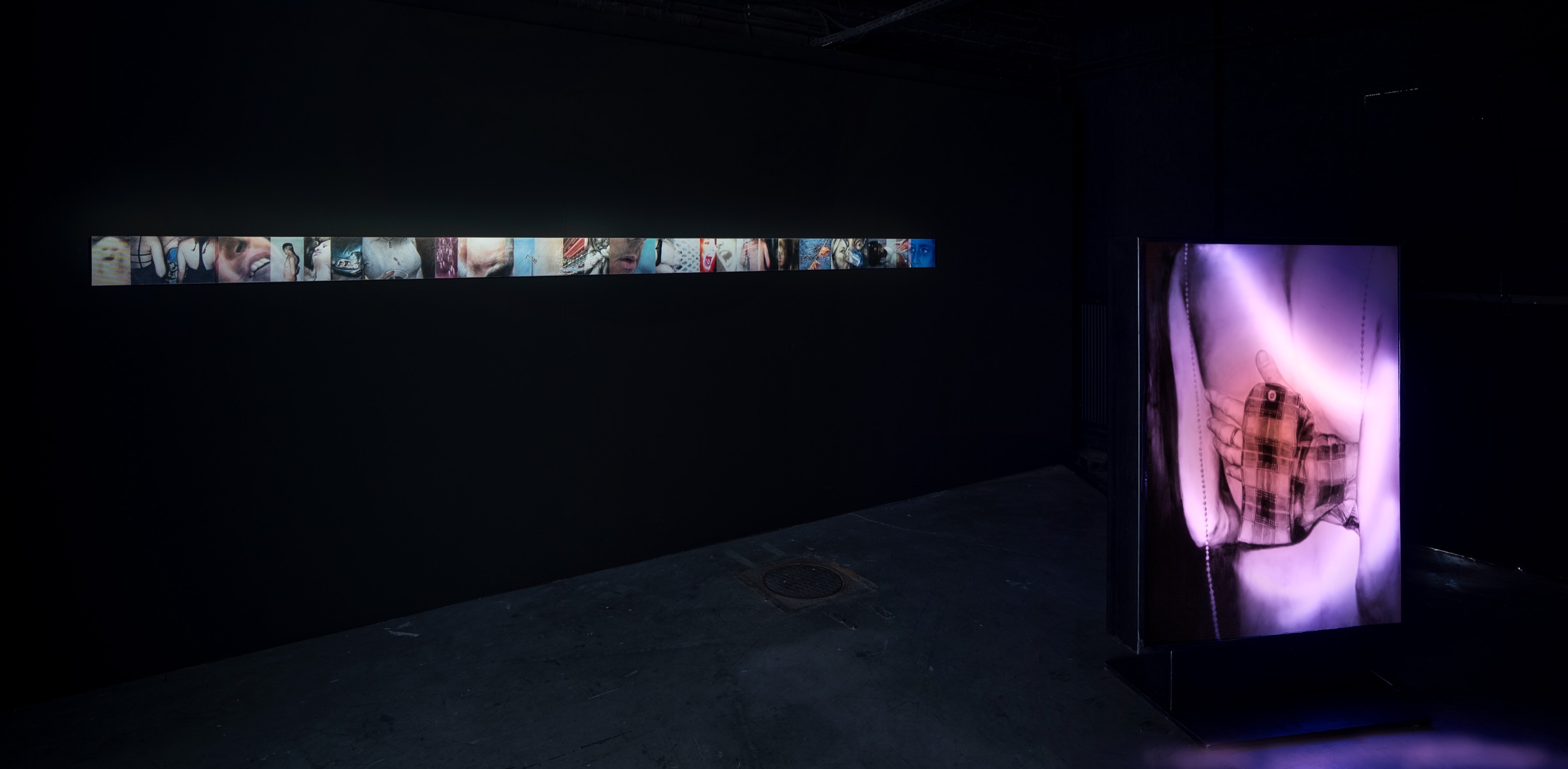 Lenny Rébéré - vue de l'exposition Oiseaux de nuit - La condition publique, 2025  - Photo Nicolas Dewitte